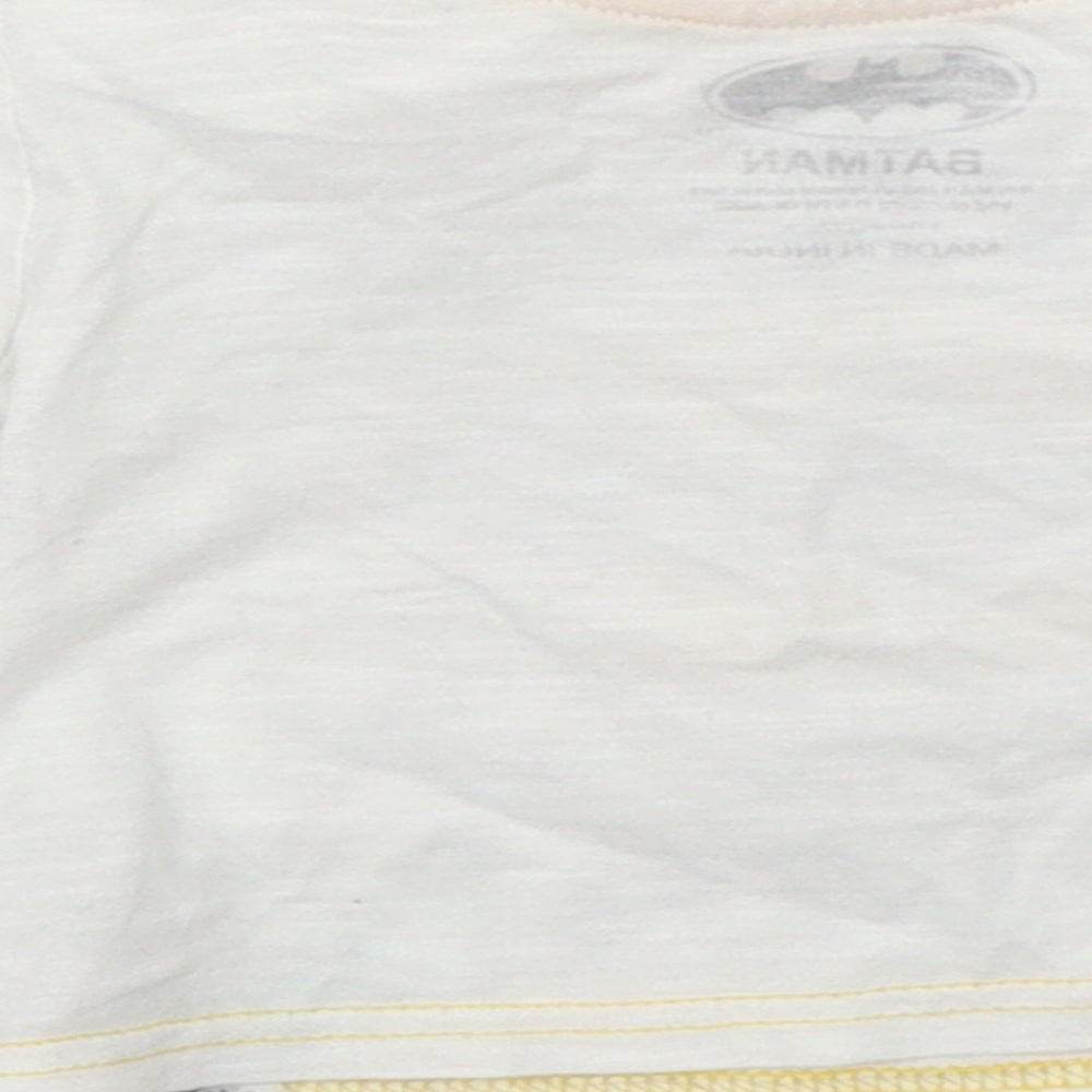 Primark Boys White Basic T-Shirt Size 0-3 Months - batman