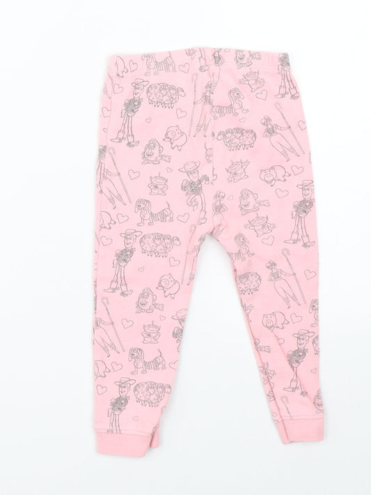 Toy Story Girls Pink Pyjama Pants Size 12-18 Months - disney toy story