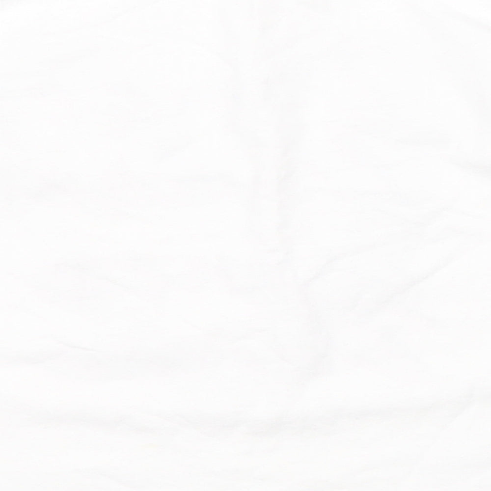 Brand and care label for Studio girls’ white basic t-shirt, size 7-8, years - dance