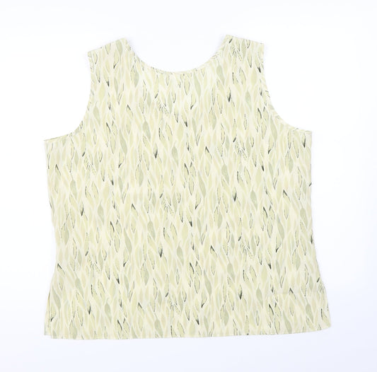 All Paradise Womens Green Basic Blouse Size 16
