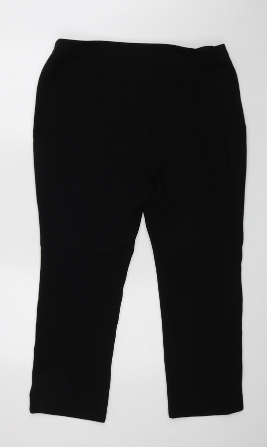 Ronit Zilkha Womens Black Dress Pants Trousers Size 16 L25 in