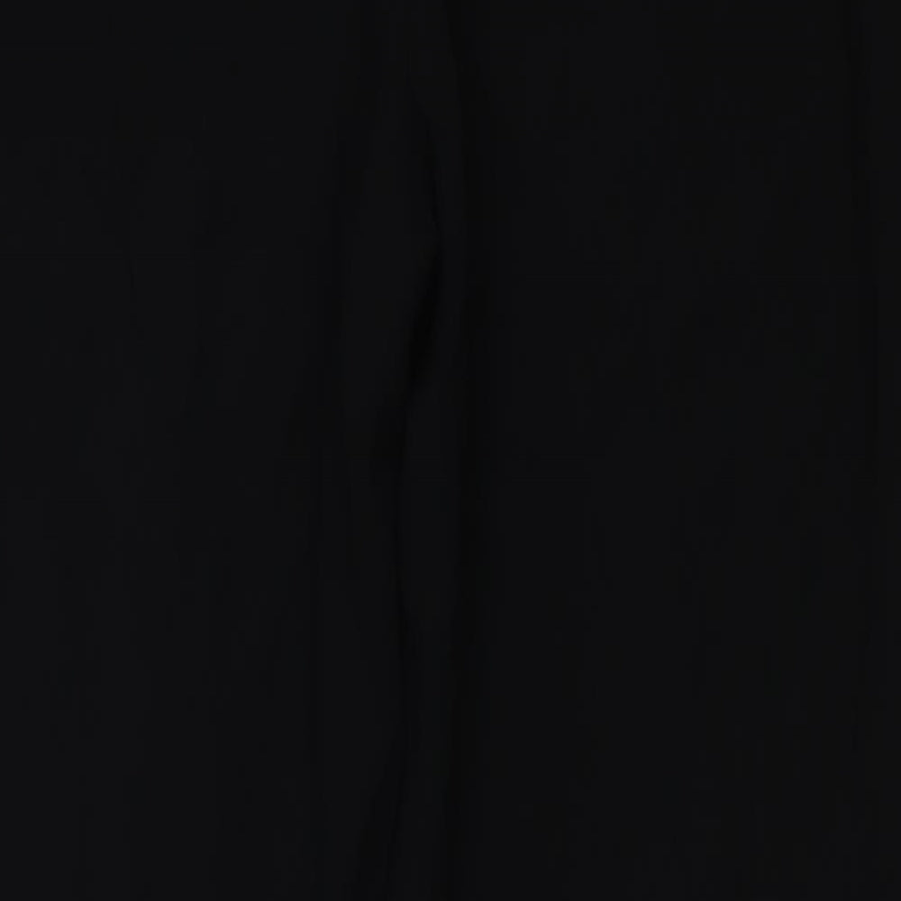 M&S Womens Black Dress Pants Trousers Size 14 L26 in