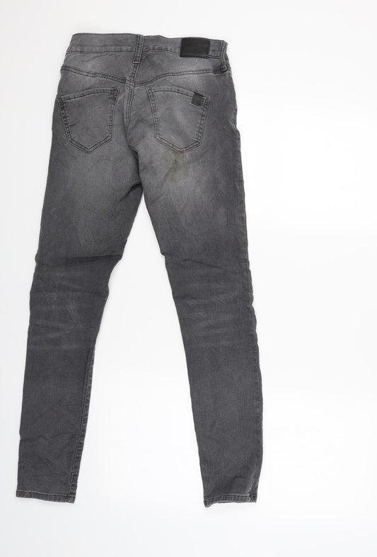 BIG STAR Womens Grey Cargo Trousers Size 26 L28.5 in