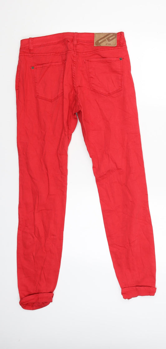 FB Sister Womens Red Skinny Jeans Size M L29 in