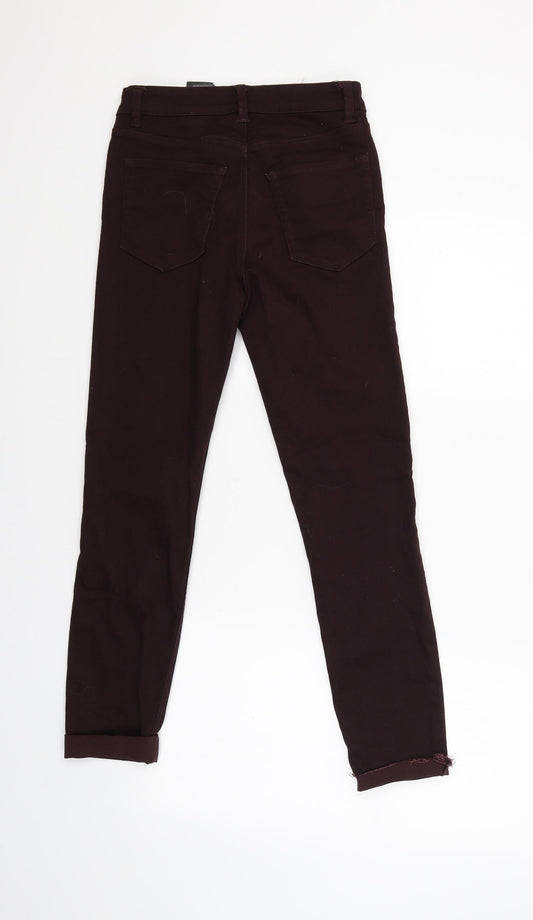 H&M Womens Red Capri Trousers Size 8 L25 in