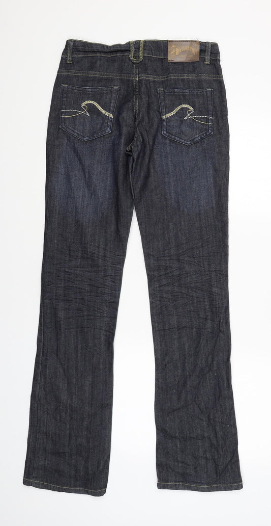 Silver Star Womens Blue Straight Jeans Size 28 L33 in