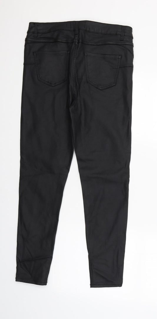 New Look Womens Black Trousers Size 14 L26 in