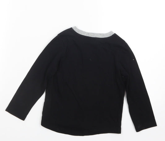 Okie Dokie Boys Black Basic T-Shirt Size 3 Years