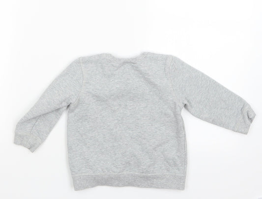 7 For All Mankind Boys Grey Knit Pullover Jumper Size 2 Years