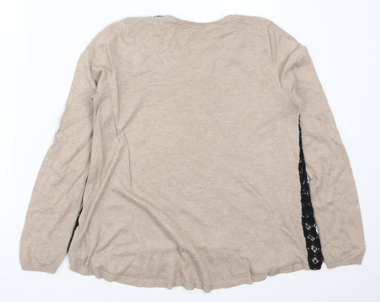 Marks and Spencer Womens Brown Pullover Jumper Size 12