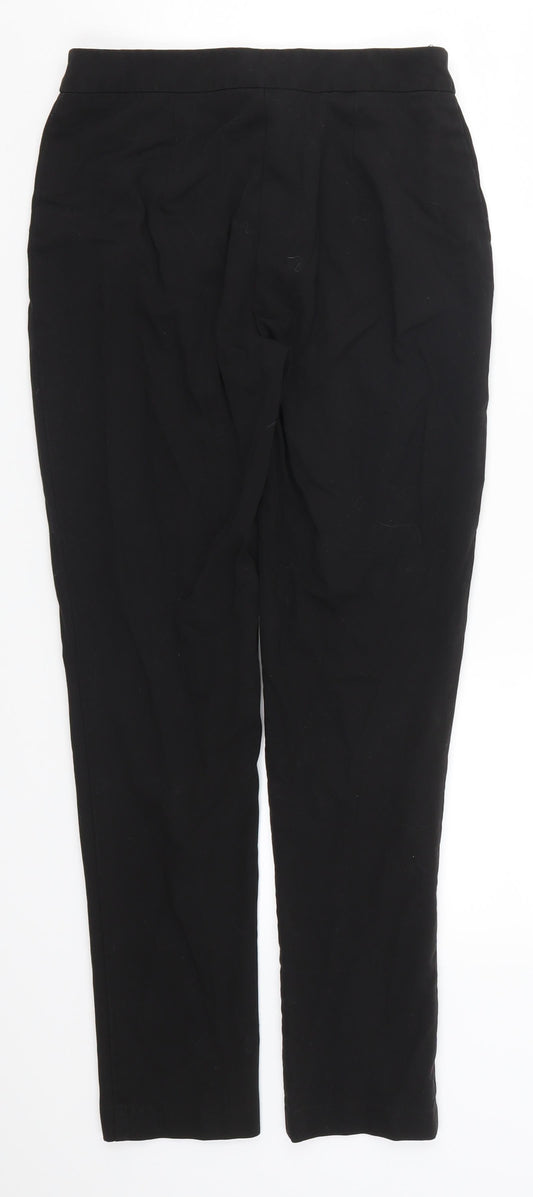 New Look Womens Black Trousers Size 8 L26.5 in