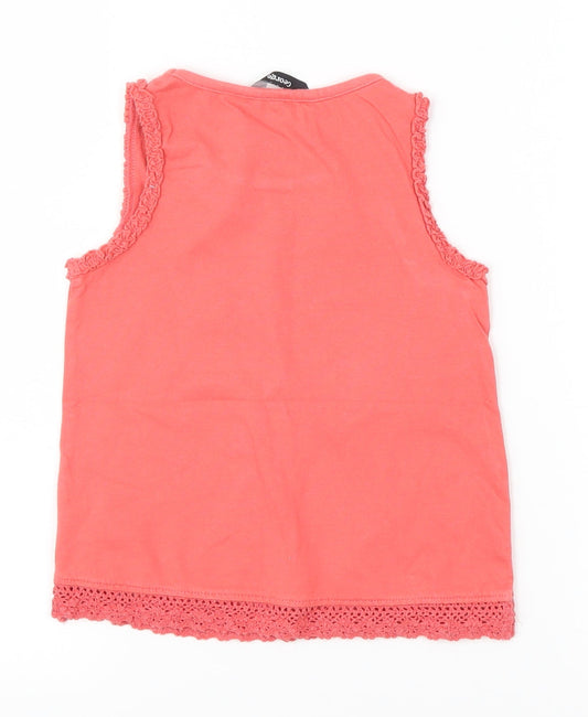George Girls Pink Basic Tank Size 3-4 Years