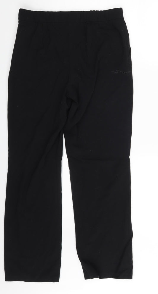 M&S Womens Black Trousers Size 10 L26 in
