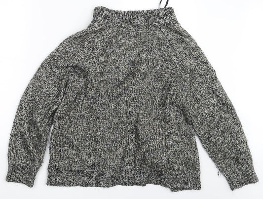 Casual Club Womens Grey Full Zip Jumper One Size