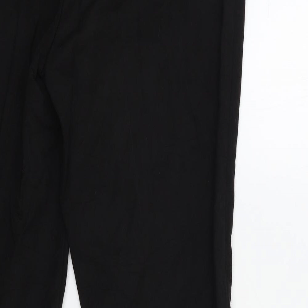 Papaya Womens Black Trousers Size 10 L28 in
