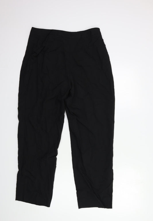 Preworn Womens Black Trousers Size 30 in L29 in