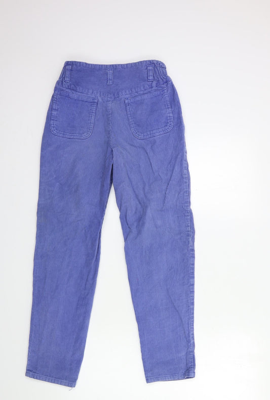 Preworn Womens Blue Corduroy Trousers Size 23 in L27 in