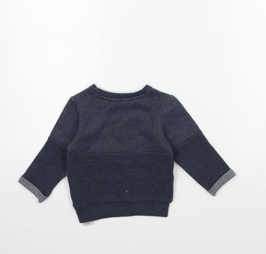 Primark Boys Grey Pullover Sweatshirt Size 9-10 Years