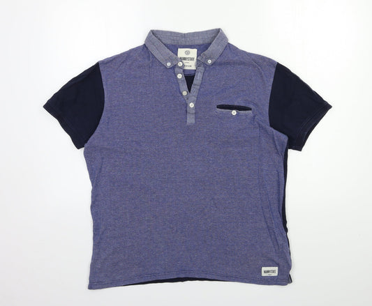 Nanny State Mens Blue Polo Size M