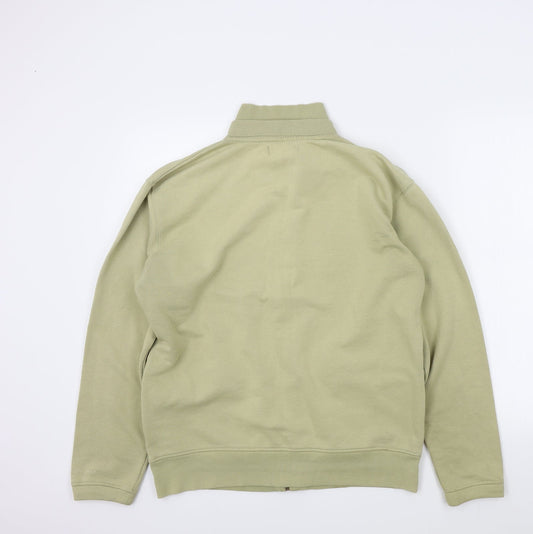 Detail Mens Beige Full Zip Jumper Size M