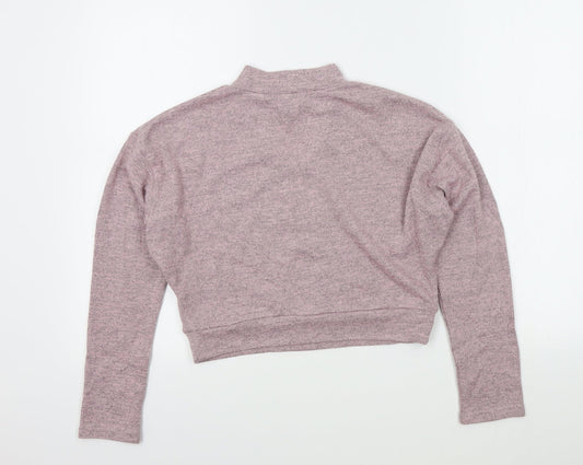New Look Girls Pink Pullover Jumper Size 12-13 Years