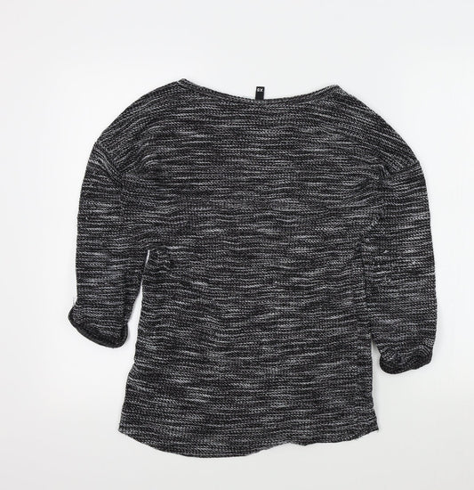 Divided Womens Black Pullover Jumper Size XS
