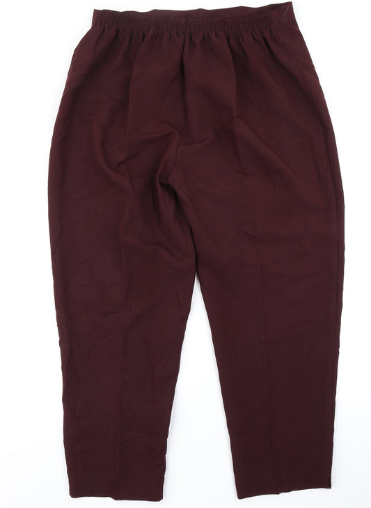 22 Womens Purple Trousers Size 34 in L26 in