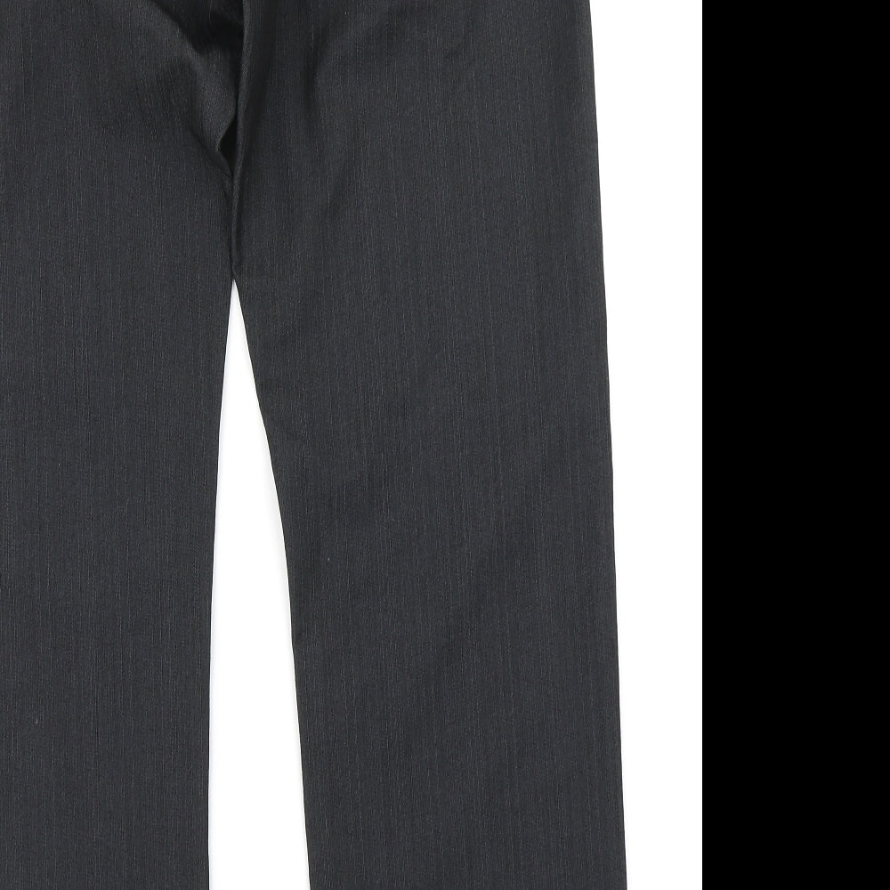 Jeff & Co Mens Grey Trousers Size 34 in L30 in