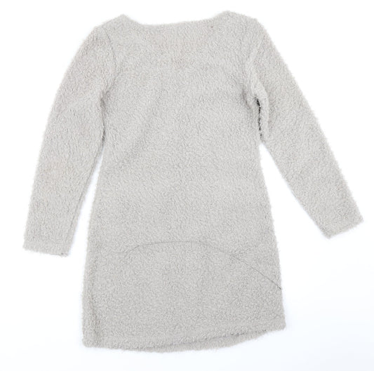 M Buaberfly Womens Grey A-Line Size L