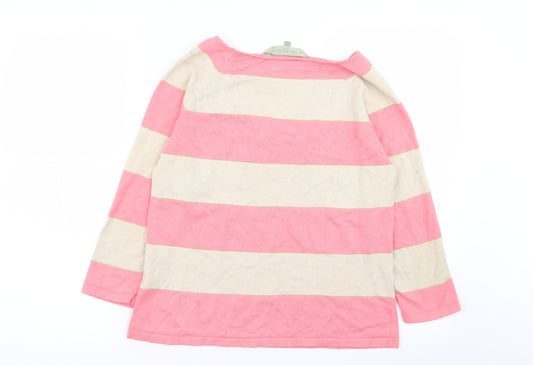 Viz A Viz Womens Multicoloured Striped Basic T-Shirt Size S