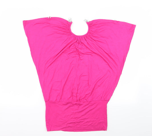 Select Womens Pink Basic T-Shirt Size 10