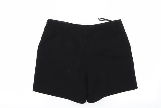 F&F Womens Black Hot Pants Shorts Size 10