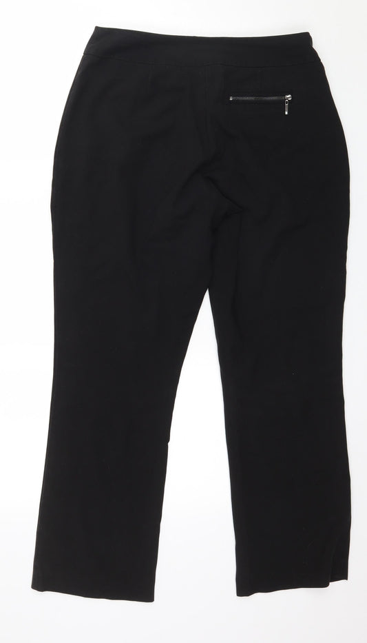 M&Co Womens Black Trousers Size 32 in L27 in