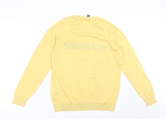 New Look Womens Yellow Knit Pullover Jumper Size 10 - Sisterhood