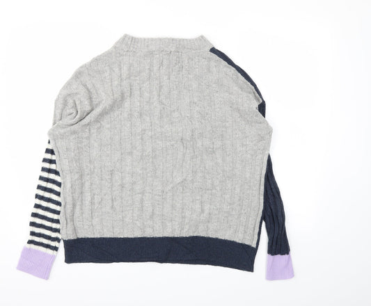 M&S Womens Grey Pullover Jumper Size M