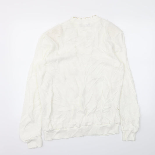 Afibel Womens Ivory Pullover Jumper Size 16