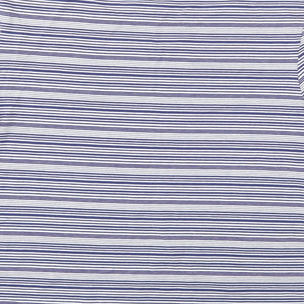 Jack Wills Womens Blue Striped Basic Polo Size 10