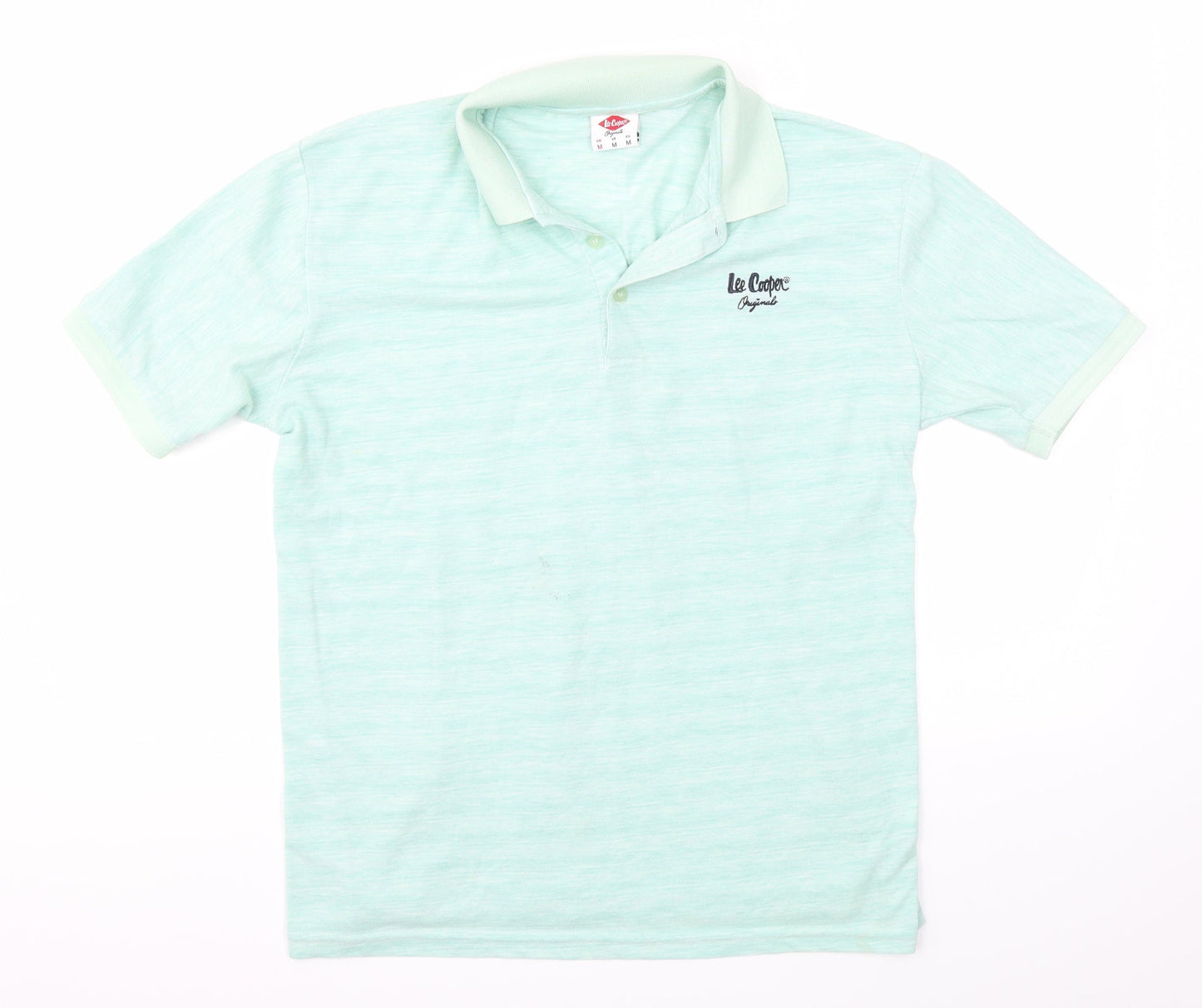 Lee Cooper Mens Green Polo Size M