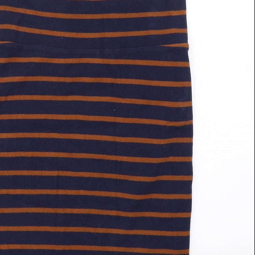 XXI Womens Blue Striped Straight & Pencil Skirt Size M