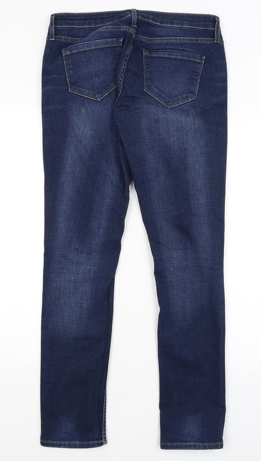 Topshop Womens Blue Straight Jeans Size 30 in L29 in
