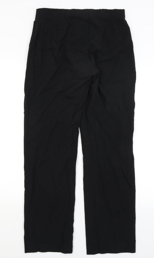 Peruggi Womens Black Dress Pants Trousers Size 10 L30 in