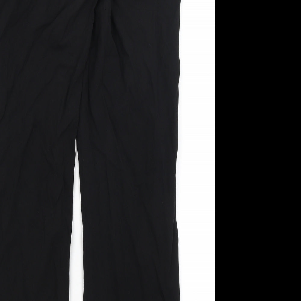 Peruggi Womens Black Dress Pants Trousers Size 10 L30 in