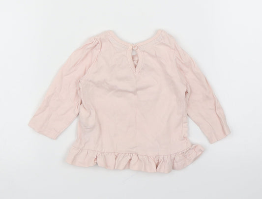 Primark Girls Pink Basic T-Shirt Size 3-6 Months