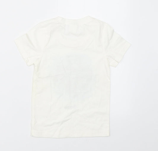 Preworn Boys White Basic T-Shirt Size XS - dolphin