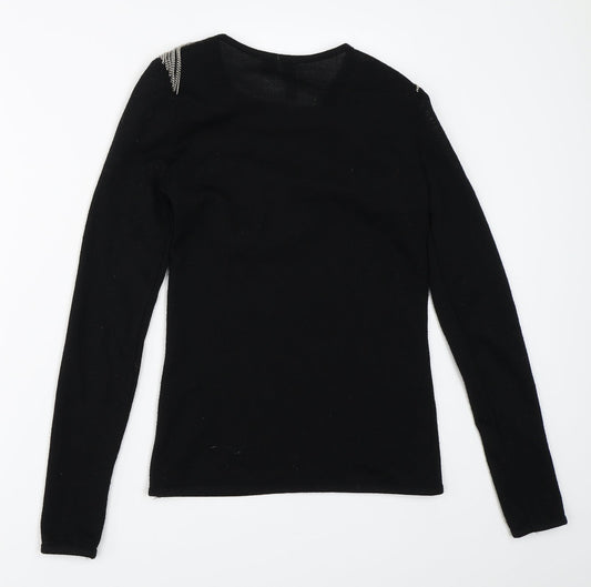 H&M Womens Black Pullover Jumper Size 10