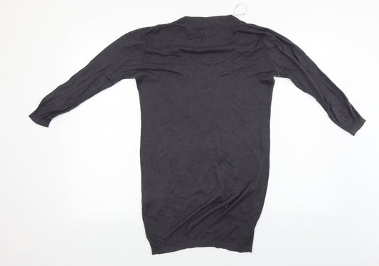 New Look Womens Grey Pullover Jumper Size 12