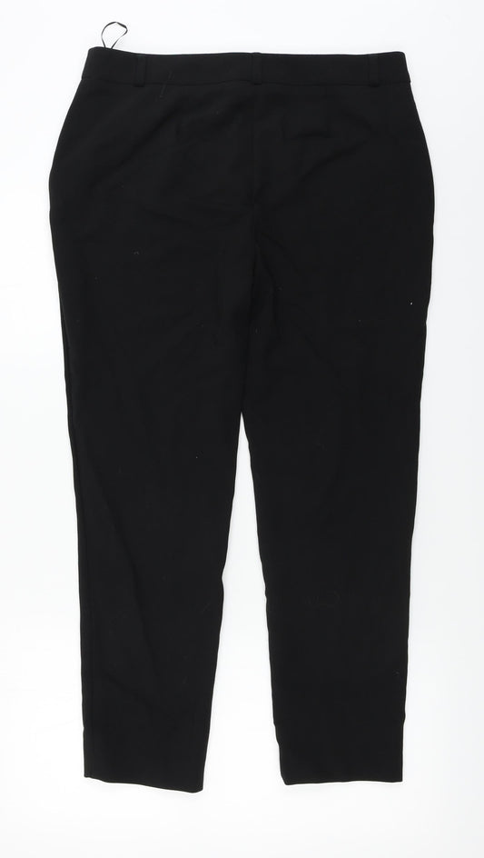 Marks and Spencer Womens Black Trousers Size 14 L24 in