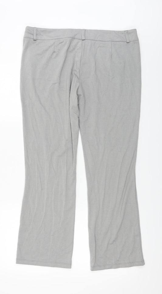 Chelsea Muse Womens Grey Trousers Size 16 L26 in