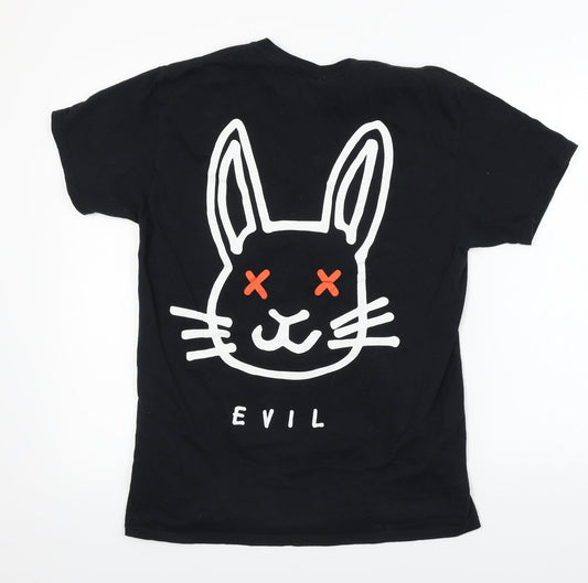 New Love Club Mens Black T-Shirt Size S