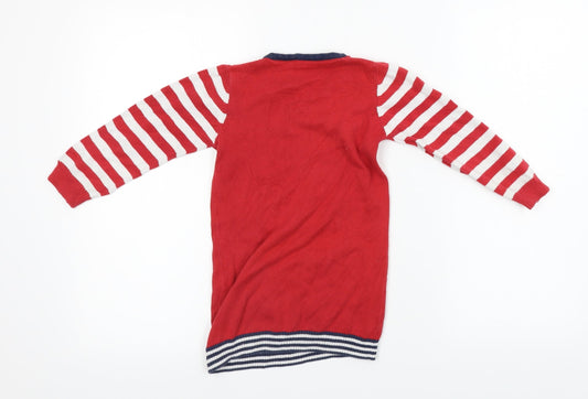 Matalan Girls Red A-Line Size 3-4 Years